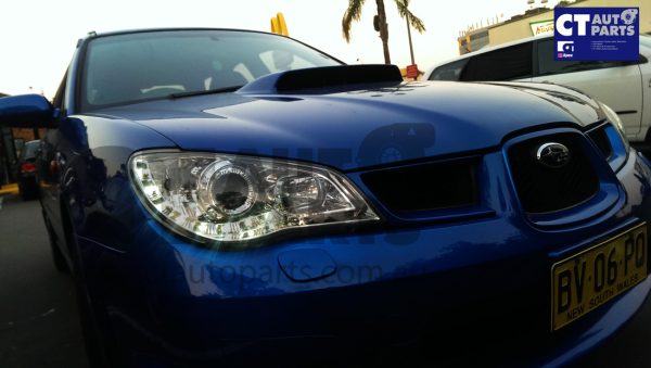 Clear LED DRL Projector Headlights for 05-07 Subaru Impreza WRX STi RX GD head lights