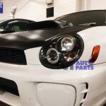 Black LED Angel Eyes Projector Head Lights for SUBARU IMPREZA WRX STI 00-02 GD-5469