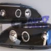 Black LED Angle Eye Projector Headlights for 96-98 HONDA CIVIC EK VTI -4497