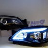 Black LED DRL Day-Time Projector Head Lights for 08-13 Subaru Impreza RS WRX Sti -2258