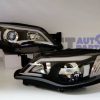 Black LED DRL Day-Time Projector Head Lights for 08-13 Subaru Impreza RS WRX Sti -0