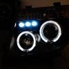 LED ANGEL-EYES Black HeadLight for PathFinder R51 Nissan Navara D40 CLR-2279