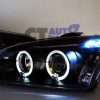 Black Projector Angel Eye Headlights for 04-08 Ford FOCUS MK2 XR5 ZETEC-2275