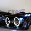 Black Projector Angel Eye Headlights for 04-08 Ford FOCUS MK2 XR5 ZETEC-2274