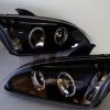 Black Projector Angel Eye Headlights for 04-08 Ford FOCUS MK2 XR5 ZETEC-2273