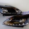Black LED DRL Day Time Projector Head lights for 08-11 FORD FOCUS XR5 -2358