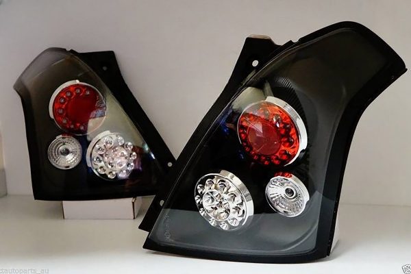 Black Full LED Tail Lights for 2004-2006 Suzuki Swift Sport taillights