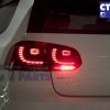 MK6 Golf R Style Clear Red LED Tail lights for VW Golf VI VW VI 6 GTD GTI Dynamic Signal -3655