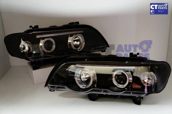 00-03 BMW X5 E53 LED Angel-Eyes Projector HeadLight-0