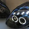 Black LED DRL Angel Eyes Projector Head Lights NISSAN INFINITI G35 V35 350GT Coupe 2D -2760