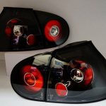 Black Altezza Tail Lights VW GOLF V 03-08 GTi R32 ABT Taillight-2342