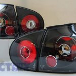 Black Altezza Tail Lights VW GOLF V 03-08 GTi R32 ABT Taillight-3107