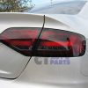 AUDI A4 S4 RS4 B8 09-12 4 Door Sedan Red Smoked 3D Full LED Tail Lights Taillight-3281