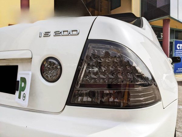 Smoke LED Tail Lights & LED Fog Lights for 99-05 Lexus IS200 IS300 Toyota Altezza taillights