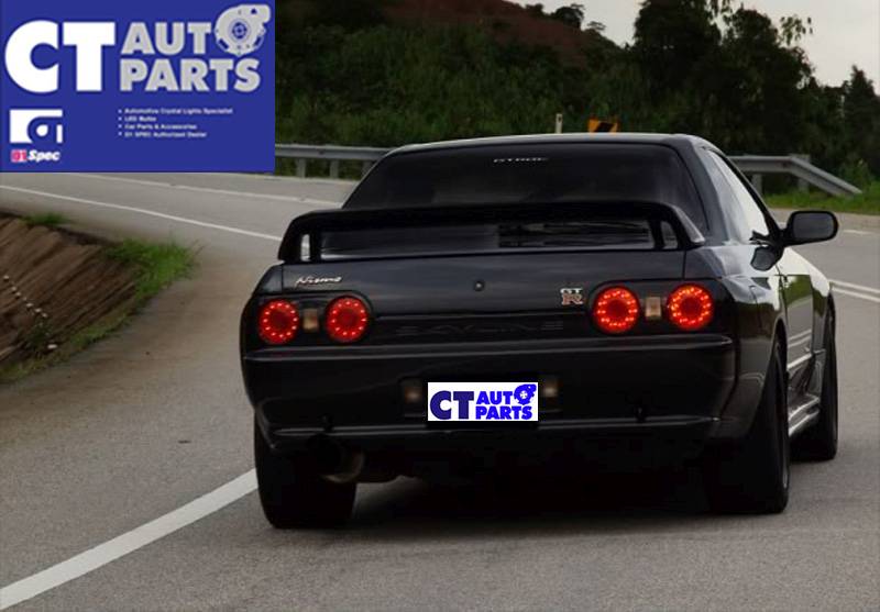 Clear Red Led Tail Lights For Nissan Skyline R32 Gtst Gtr Rb25det Rb26dett Ct Autoparts