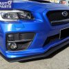 Matte Black STI Front Bumper Lip Spoiler for 14-19 Subaru WRX STI V1 -0