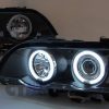 CCFL Angel-Eyes Projector Head Lights BMW X5 E53 00-03 Pre LCI Headlight-3200