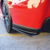 STI Style Rear Bumper Lip Rear Pod for 14-19 SUBARU WRX STI V1 Matte Black -0