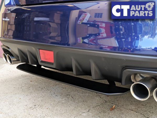 STI Style Rear Bumper Diffuser for 14-19 SUBARU WRX STI Satin Black-0