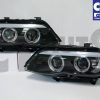 CCFL Angel-Eyes Projector Head Lights BMW X5 E53 04-06 LCI face-lift Headlights-3692