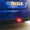 Clear Red LED F1 Brake Fog lights Foglamps for 15-19 Subaru WRX STI VA -3722