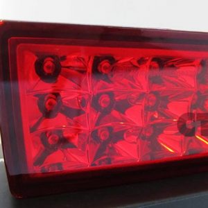 Clear Red LED F1 Brake Fog lights Foglamps for 15-19 Subaru WRX STI VA -0
