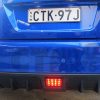 Clear Red LED F1 Brake Fog lights Foglamps for 15-19 Subaru WRX STI VA -3720