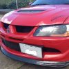 DO LUCK Style Carbon Fiber Front Lip for MITSUBISHI LANCER EVO 8 EVOLUTION MR 4G63 -3951