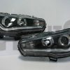 Angel Eyes DRL LED Light Bar Headlights for MITSUBISHI LANCER EVO X CJ 07-17-3816