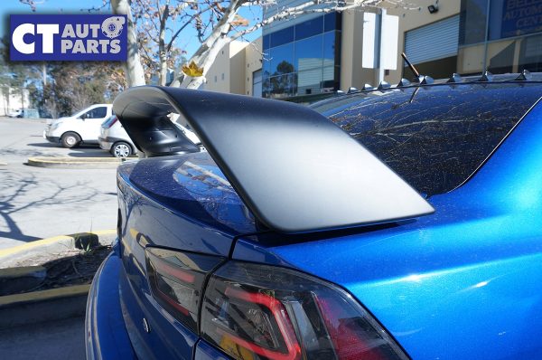 EVO X Style ABS 3PCs TRUNK SPOILER 07-18 Mitsubishi CJ LANCER (MATTE black Painted)-0