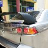 EVO X Style ABS 3PCs TRUNK SPOILER 07-18 Mitsubishi CJ LANCER (MATTE black Painted)-7381