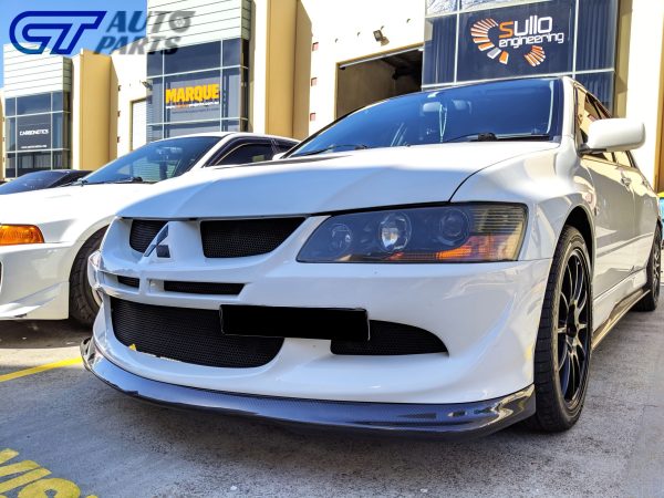 DO LUCK Style Carbon Fiber Front Lip for MITSUBISHI LANCER EVO 8 EVOLUTION MR 4G63 -0
