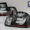 BLACK LED 3D Light Bar Tail Lights BMW E46 98-01 4D Sedan 318i 320i -3858