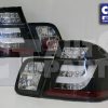 BLACK LED 3D Light Bar Tail Lights BMW E46 98-01 4D Sedan 318i 320i -3856