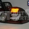 BLACK LED 3D Light Bar Tail Lights BMW E46 98-01 4D Sedan 318i 320i -0