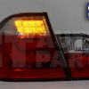 LED Light Bar Tail Lights BMW E46 98-01 4D Sedan 318i 320i 323i 330i CLEAR RED-3852