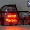 LED Light Bar Tail Lights BMW E46 98-01 4D Sedan 318i 320i 323i 330i CLEAR RED-3853