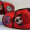 Clear Red LED TAIL LIGHTS TSI/TDI/GTI/R32 for 03-08 VolksWagen VW GOLF V MK V -0