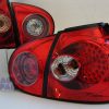 Clear Red LED TAIL LIGHTS TSI/TDI/GTI/R32 for 03-08 VolksWagen VW GOLF V MK V -3542
