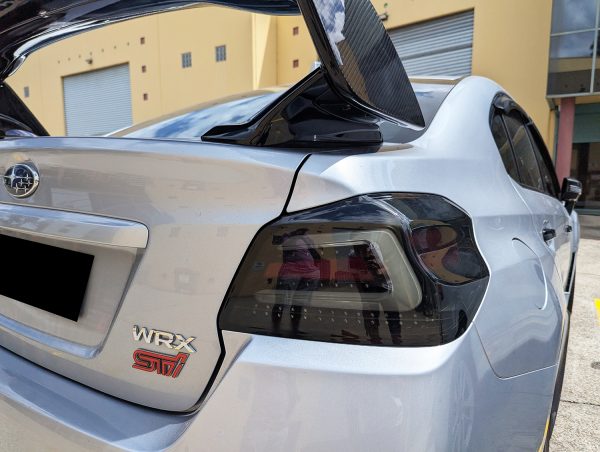 V1 Smoke Full LED Tail lights Dynamic for 15-21 Subaru WRX STI VA taillights