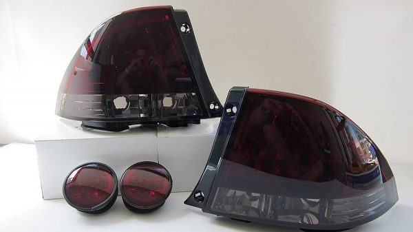 Smoke Red LED Tail Lights & LED Fog Lights for 99-05 Lexus IS200 IS300 Toyota Altezza taillights