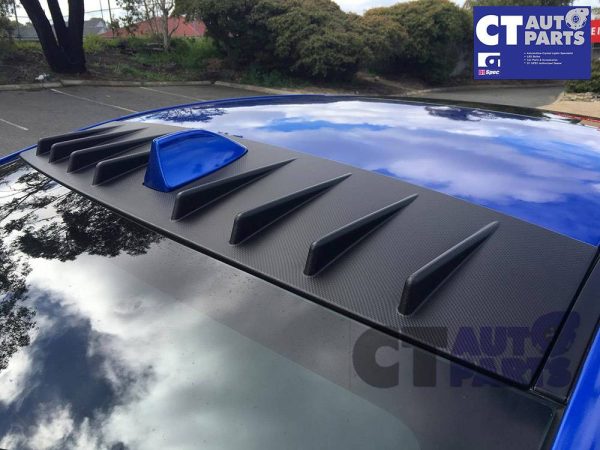 VORTEX GENERATOR Shark Fin Roof Spoiler MY15-2019 SUBARU WRX STI ABS MATTE BLACK-0