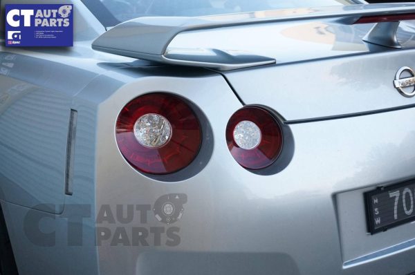 JDM Clear Red 3D LED Stripe Bar Tail Lights for Nissan Skyline GTR R35 VQ38-0