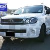 TOYOTA HILUX SR5 05-10 Double Cab BLACK LED Twin Halo Projector Headlight -7365