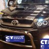 TOYOTA HILUX SR5 05-10 Double Cab BLACK LED Twin Halo Projector Headlight -4876