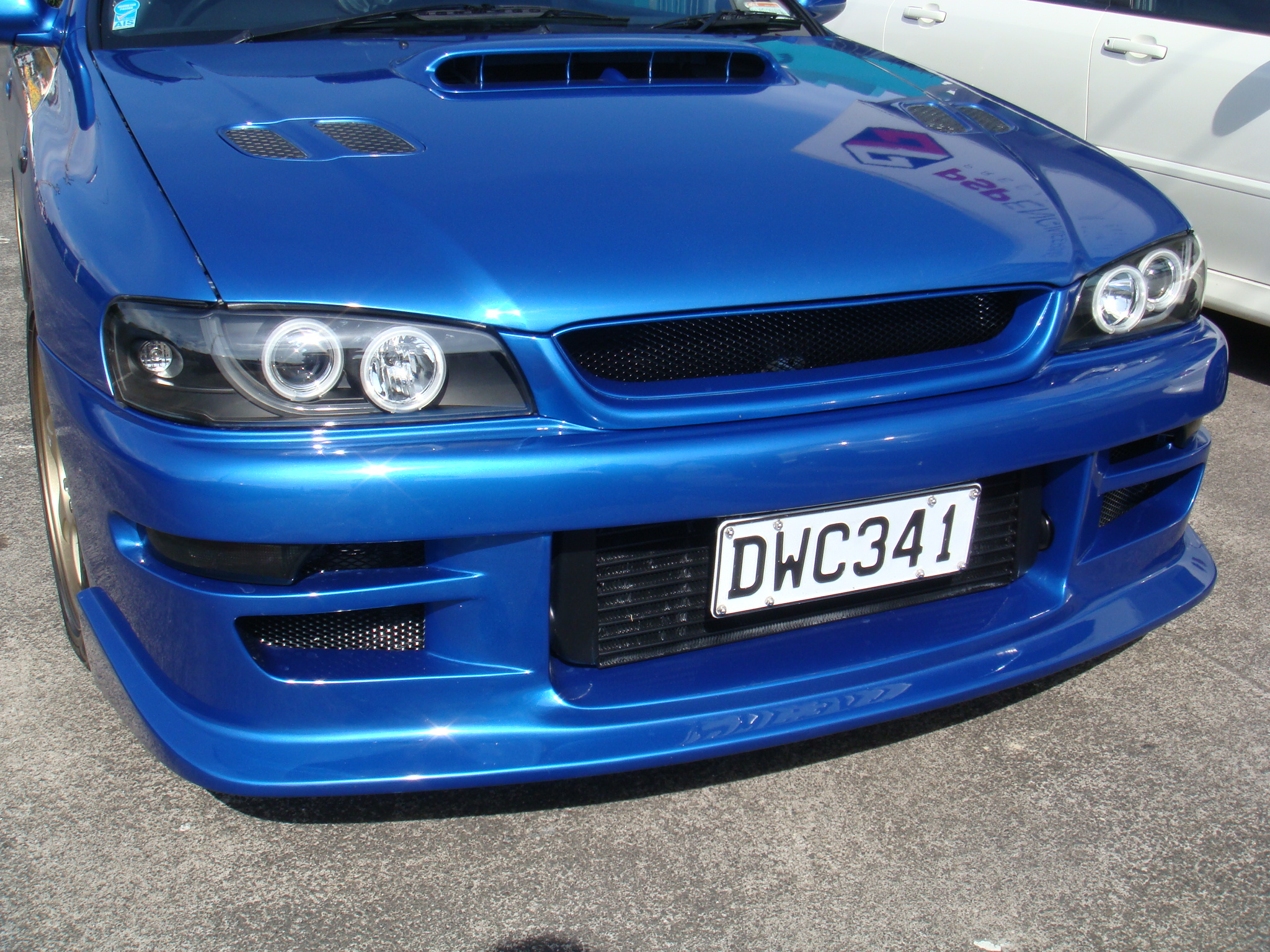 Black CCFL Halo Projector Headlights for 1992-2000 Subaru Impreza GC8 WRX STI