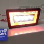 Clear Red 3-1 Rear Fog LED Brake Reverse Light for 14-19 Subaru WRX V1 STI -4851