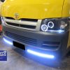 Black LED Angel Eyes Projector Head Lights for 04-10 Toyota Hiace -4921