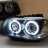 LED Projector HeadLight Black Head Lights Angel-Eye for 04-11 BMW E81 E82 E87 E88-4947