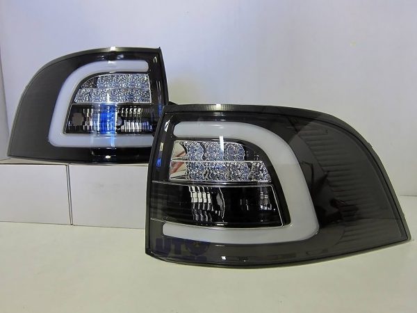 Black 3D Light Bar LED Tail Lights for Holden Commodore VE & VF Wagon HSV